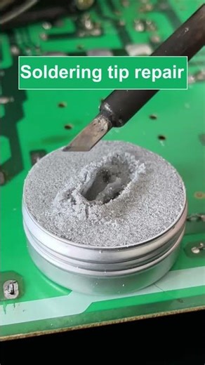 Soldering iron tip repair, oxidized soldering iron tip, easy to repair and tinning #Soldering iron