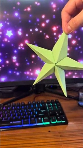 DIY Origami Star Room Decor! ⭐️✨ | Easy Sticky Note Crafts #papercraft