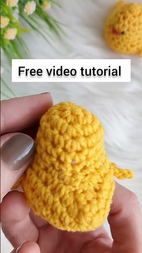 Crochet chicken No-Sew video tutorial