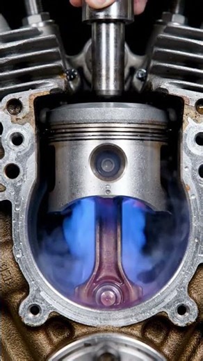 2 stroke series- compression stroke #automobile #mechanic #viral