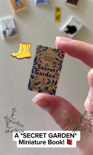 A *SECRET GARDEN* Miniature Theme Book! 🪴✨ #asmr #coolminis