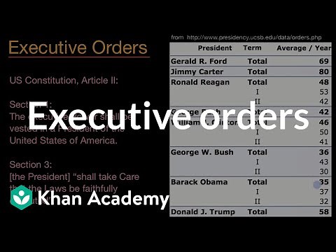 Executive orders | US government and civics | Khan Academy