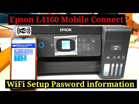How to Connect Epson L4160 Printer Mobile, Epson L4160 Printer Mobile se Keise Print out nikaly 2022