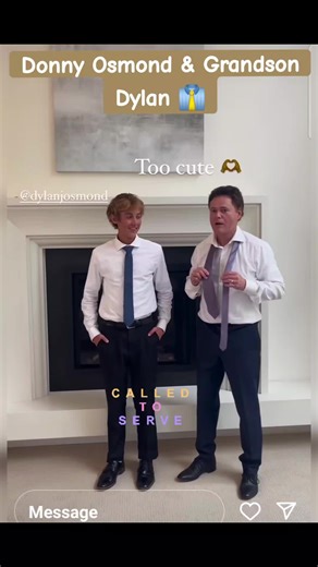 Donny Osmond & Grandson Dylan 👔 Tradition Tie Family Video
