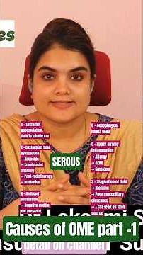 Causes of Otitis media with effusion part 1 #entlectures #drlakshmient