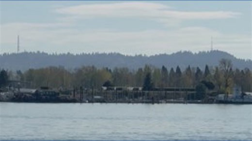 A clear spring day in Vancouver's Marine Park