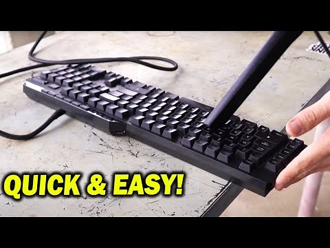 How To Clean your KEYBOARD, fast, VERY FAST!