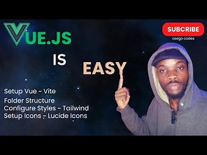 Vue is Easy: Install Vue, Tailwind CSS, and Lucide Icons - Step-by-Step Tutorial