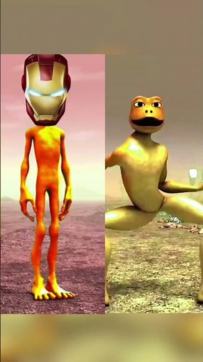 IRON MAN VS MICKEY MOUSE ALIEN DANCE 🔥😱 #aliendance #shorts