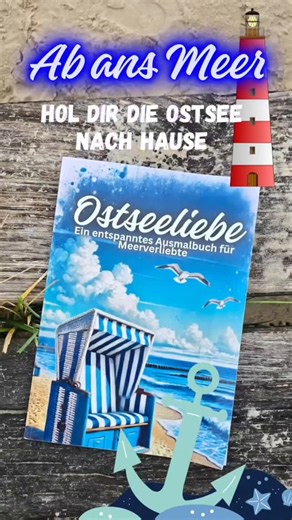 🏖Manchmal reicht schon der Klang der Wellen🌊, eine leichte Brise🌬 und ein Moment der Stille🧘‍♀️ – um tief durchzuatmen. Mit meinem Ostsee-Malbuch für Erwachsene kannst du dir genau dieses Gefühl nach Hause holen – ganz ohne Kofferpacken.⚓️ ⛵️Inspiriert von den schönsten Orten der Ostsee vereint es liebevolle Ausmalmotive mit einer Prise Urlaubsfeeling. Perfekt, um den Kopf frei zu bekommen, Stress loszulassen und einfach mal bei dir anzukommen. 🎁Ob als kleine Auszeit für dich selbst oder al