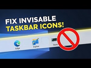 Fix Invisible Icons Pinned On Taskbar In Windows 11 Unresponsive Taskbar Icons Invisible
