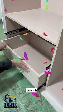 How to Install Ball Bearing Drawer Runners | Easy Step-by-Step Guide by Buildex #interiormaster