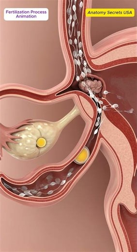 Ultra-Realistic Animation of Human Fertilization – Egg and Sperm Interaction in Fallopian Tube