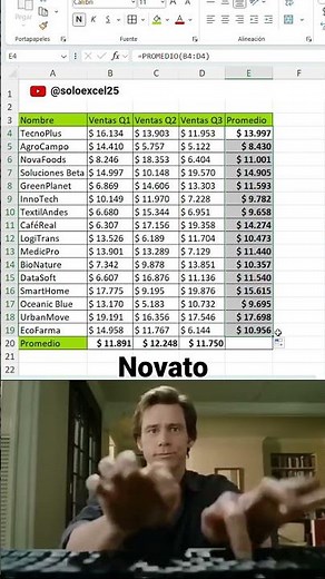 Así se saca el PROMEDIO más rápido en Excel 👌