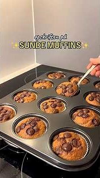 Min opskrift på sunde banan muffins 🧁 #opskrift #sundeopskrifter #muffins #kage #bananmuffins