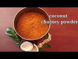 Coconut chutney powder recipe / dry coconut chutney powder
