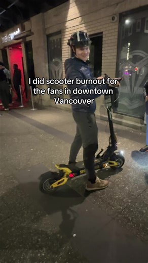 Scooter Burnout in Downtown Vancouver | FYP | Electric Scooters