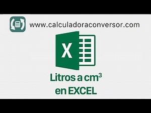 Litros a cm3 en EXCEL