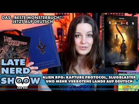 Alien-Film zum Nachspielen: Rapture Protocol, neue Verbotene Lande-Bücher auf Deutsch & Slugblaster