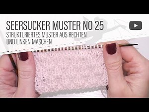 Knitting pattern no. 25: Seersucker pattern knitting