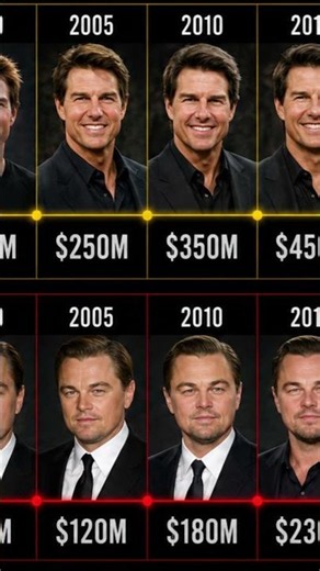Tom Cruise vs Leonardo DiCaprio 💰 Net Worth Evolution (1990–2026) | Hollywood Kings 👑