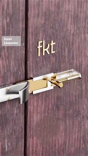 Best Sliding Door lock Hook System #wood #shorts