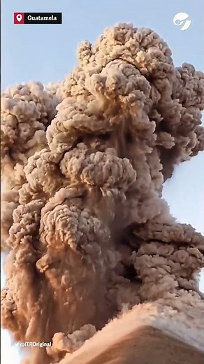 El IMPACTANTE video que muestra la ERUPCIÓN de un VOLCÁN en Guatemala