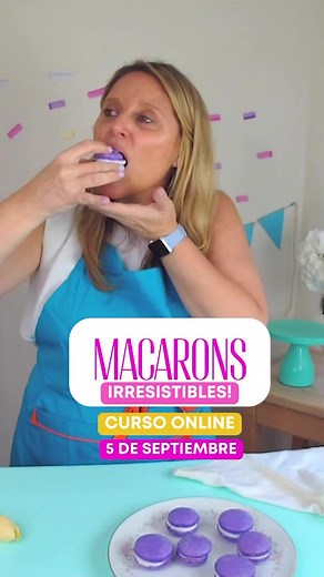 Curso de macarons! 5 de septiembre! No queda nada!!!! 🤩🙌🏻🙌🏻💕💕💕💕 Te veo ahí!? Si todavía no te inscribiste dímelo para enviarte el enlace para hacerlo #macarons #claseonline #cursosonline #reposteria #Reposteriafacil | Verosweethobby