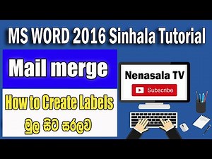 How to Create Mailing Labels in word from an Excel List