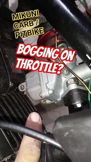 Mikuni Carb Bog on throttle | #pitbike #mixturescrew