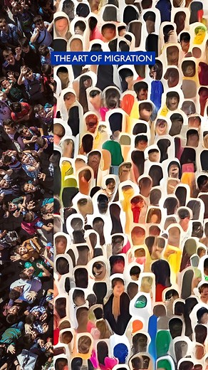 Art echoes reality. 🎨 "The Art of Migration" is a collection of migration-inspired art pieces. ​Join us and @thehugxyz in highlighting the stories of people on the move. https://shop.thehug.xyz/collections/artofmigration | IOM - UN Migration