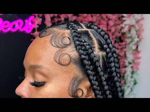 How I do Dramatic Edges | Knotless Baby Hair