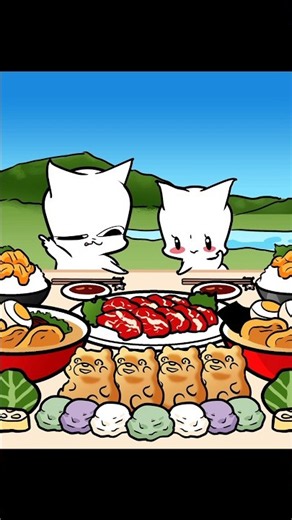 Speed-Eating Kumamoto Food Race! 🐻 Eat Big & Save Kumamoto! #challenge #cats #anime