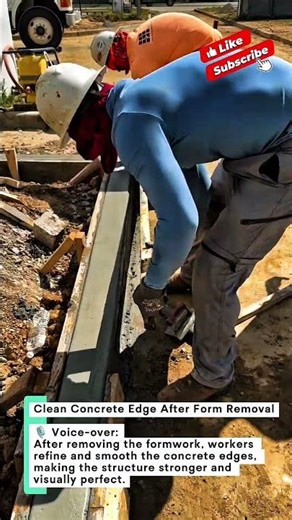 Clean Concrete Edge After Form Removal #construction #concrete #finish