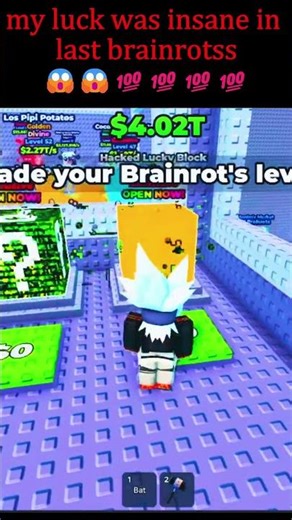I Opened Hacked Lucky Blocks in Escape Waves… These Pulls Broke the Game #roblox #brainrot