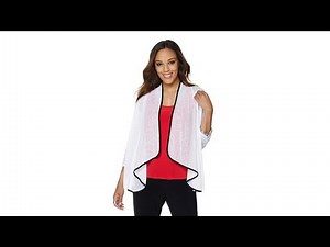 Slinky Brand Jacket with Piping Detail