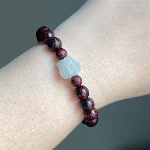 Certified 11.7 Mm Natural 100% Burmese White Jade Tiger Grade A Jadeite Bracelet - Etsy