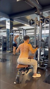 Back Exercise - Seated cable row (using a machine row station with a chest pad) #stayfit