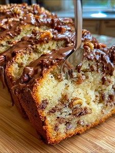 🍌 PAN DE PLÁTANO Y NUECES CON CHOCOLATE (SALUDABLE) Un clásico reconfortante con un giro saludable. Suave, húmedo, lleno de trocitos de nuez y cubierto con una capa irresistible de chocolate sin azúcar. Perfecto para desayunar o acompañar el café. 🧁 Ingredientes: Para el pan: 2 plátanos maduros (aprox. 250 g) 2 huevos 100 g de harina de avena o almendra 50 g de eritritol o stevia granulada 1 cucharadita de polvo de hornear 1 pizca de sal 60 ml de aceite de coco o oliva suave 1 cucharadita de e