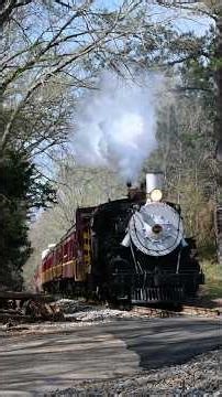 Can you hear the whistle? Steam train with LOUD stack talk
