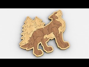 Wolf scroll saw puzzle