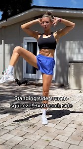 Jordan Arcila (Edwards) on Instagram: "Abs without laying down! Try this core workout without ever laying on the ground! I am actually really sore from this haha! Also happy 4th of July!!! ❤️🤍💙 Tag a friend!!! 1 DAY LEFT- to enter my Summer prep 3.0 $500 cash prize mini challenge!!! LINK IN BIO ✨ #abworkout #fitness #fyp #foryoupage #fitgirls #core #sundayfunday #igdaily #instagram #tiktok #viral #workouts #foryou #moti"