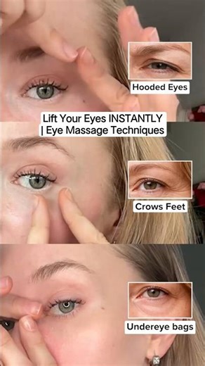 Lift Your Eyes INSTANTLY | Eye Massage Techniques