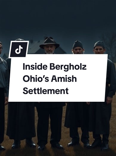Aerial look at Bergholz, Ohio shows how Amish settlement patterns shape rural farmland, barns, and tight-knit community life. #amishhistory #amishculture #amishcommunity #amish #anabaptist