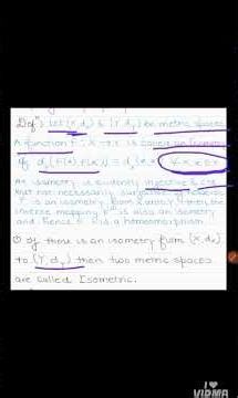 Isometric Function, concept of Isometric Function #IsometricFunction #Mathematic #FunctionalAnalysis
