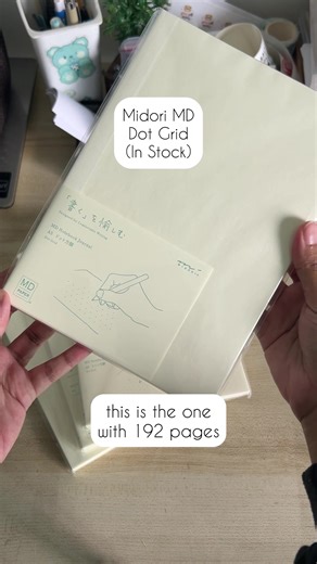 For those who like the Midori MD dot grid version~~ it’s here ✨✨ This is in A5 size and with 192 pages #midorijournal #fyp #journaling