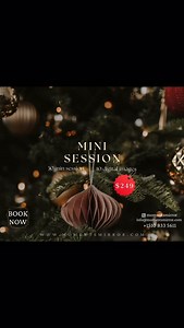 🎄✨ Christmas Mini Sessions Are Here! ✨🎄 Capture the holiday magic with a cozy 30-minute session and 10 beautifully edited images — all for $249! Nov 19 – Nov 26 Limited slots — book yours before they’re gone! | Moments Mirror Photography