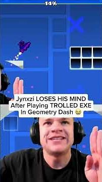 Jynxzi Loses His Mind Playing a Ragebait Troll Level In Geometry Dash #jynxzi #geometrydash #fyp