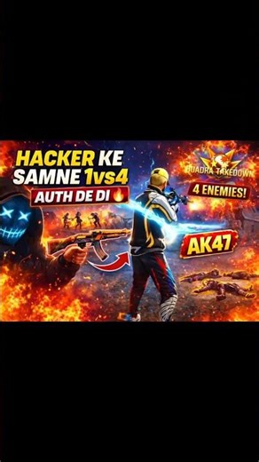 IMPOSSIBLE 1v4 CLUTCH 🔥“HACKER KE SAMNE 1v4 😱😱