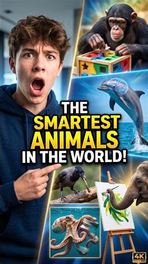 🧠 Top 10 Smartest Animals in the World! Who can it possible 😱☠️